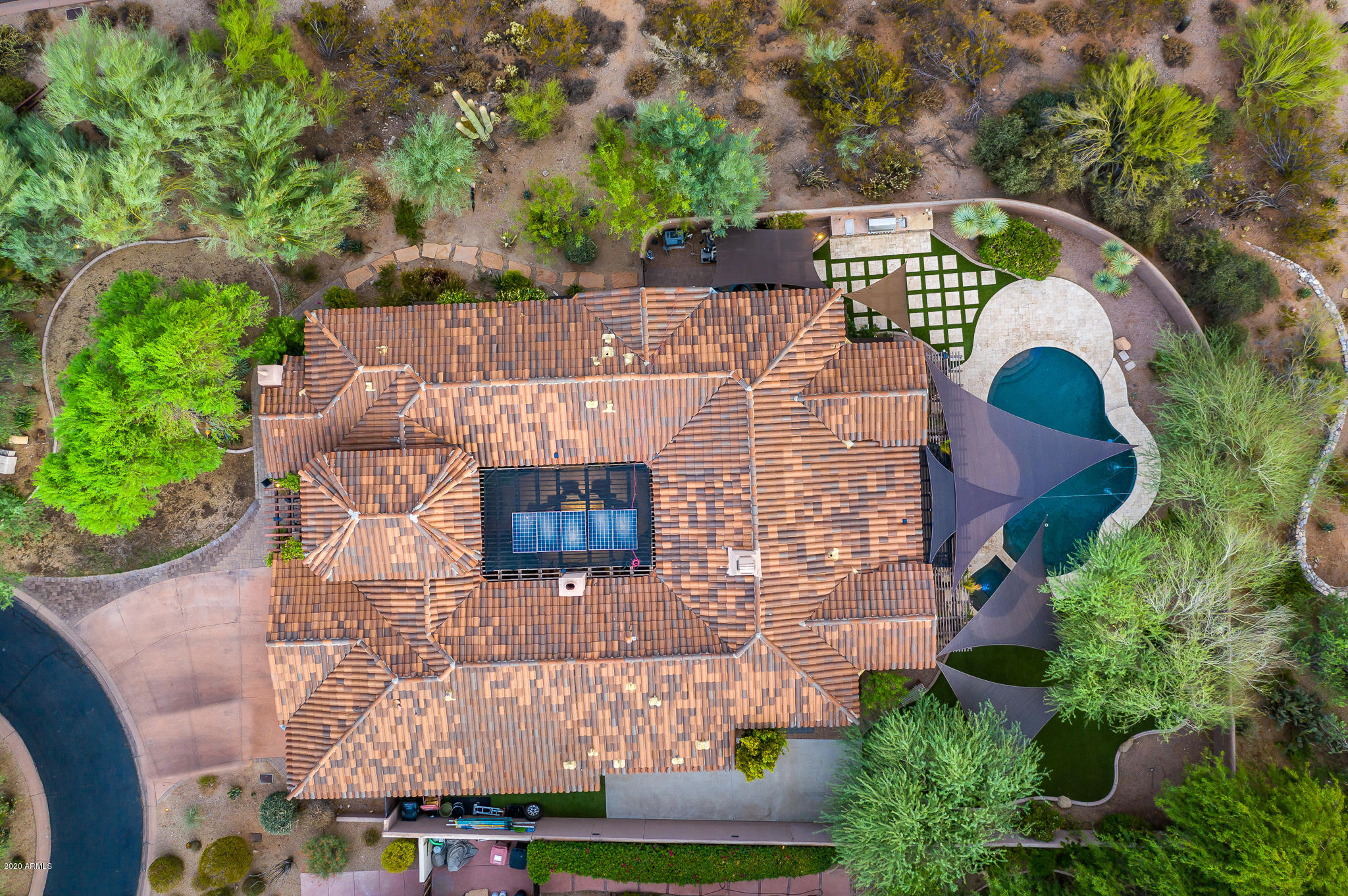 9167 East Mountain Spring Road Scottsdale, AZ 85255 - Photo 20 of 20 Overview of home and lot