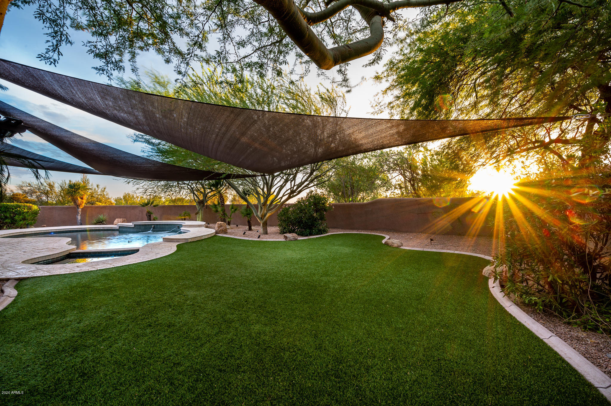9167 East Mountain Spring Road Scottsdale, AZ 85255 - Photo 4 of 20 Back yard sunsets