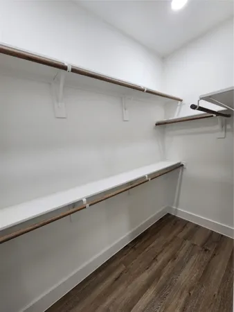 a close view of closet