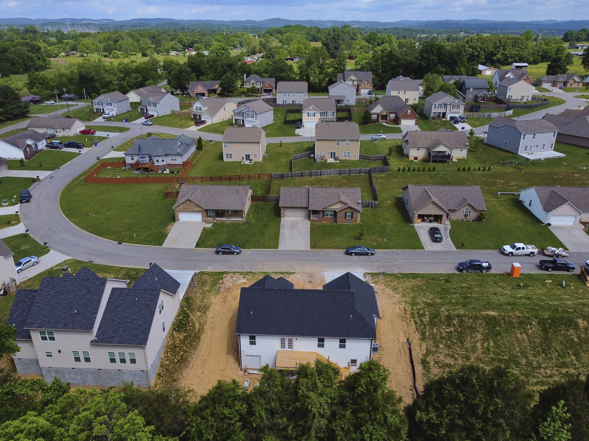 5320 Golden Eagle Lane Corryton, TN 37721 - Photo 25 of 27 an aerial view of residential houses with outdoor space and outdoor space