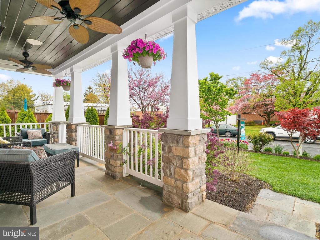 2107 Ellis Street Silver Spring, MD 20910 - Photo 3 of 65 Porch with slate floor and stone columns