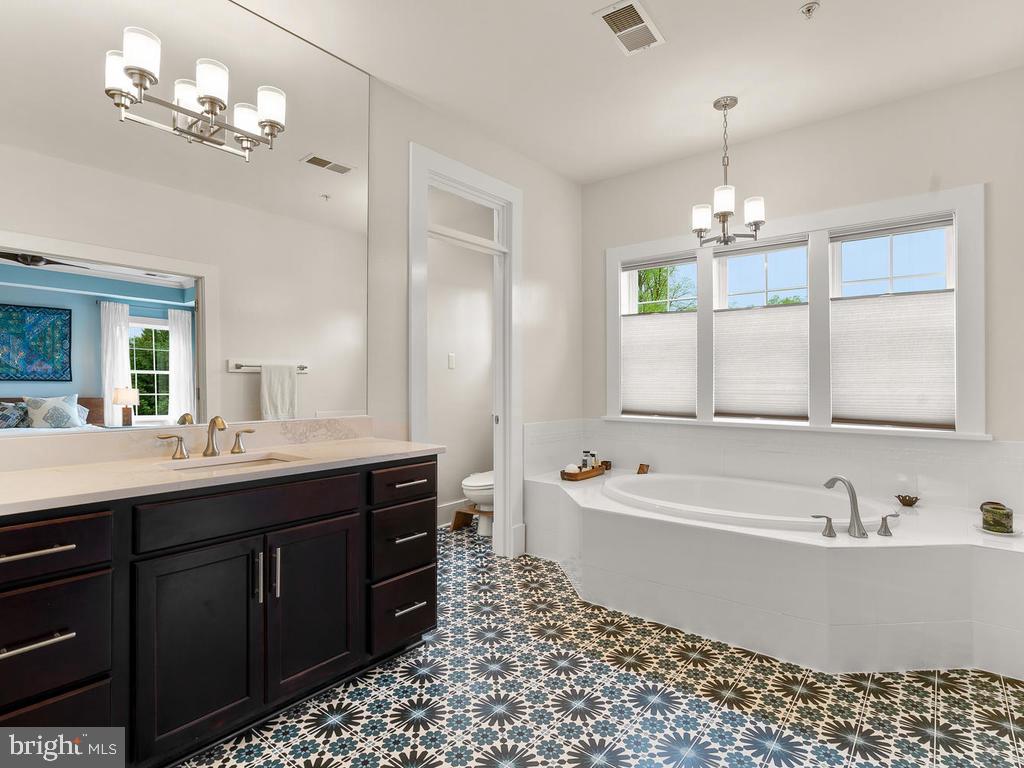 2107 Ellis Street Silver Spring, MD 20910 - Photo 33 of 65 Renovated master bath with soaking tub