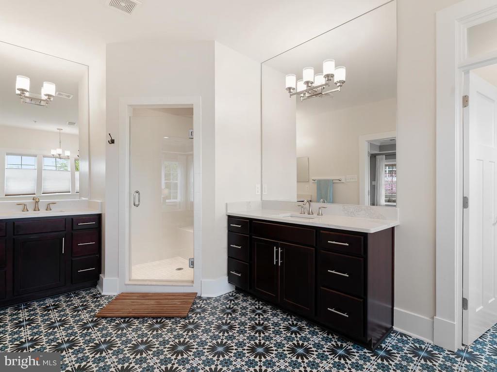 2107 Ellis Street Silver Spring, MD 20910 - Photo 34 of 65 Stall shower, separate vanities w/quartz counters