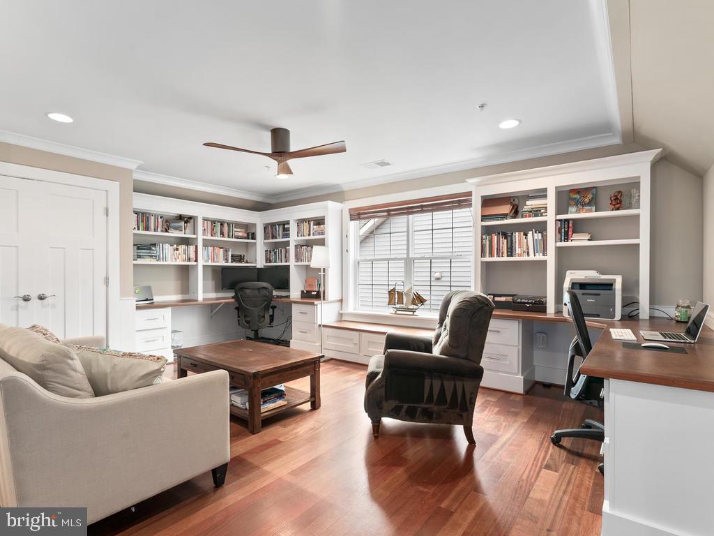 2107 Ellis Street Silver Spring, MD 20910 - Photo 43 of 65 Custom cabinetry with two work stations