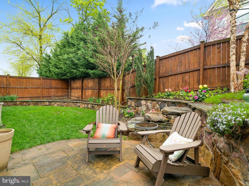 2107 Ellis Street Silver Spring, MD 20910 - Photo 53 of 65 Rear garden with slate patio