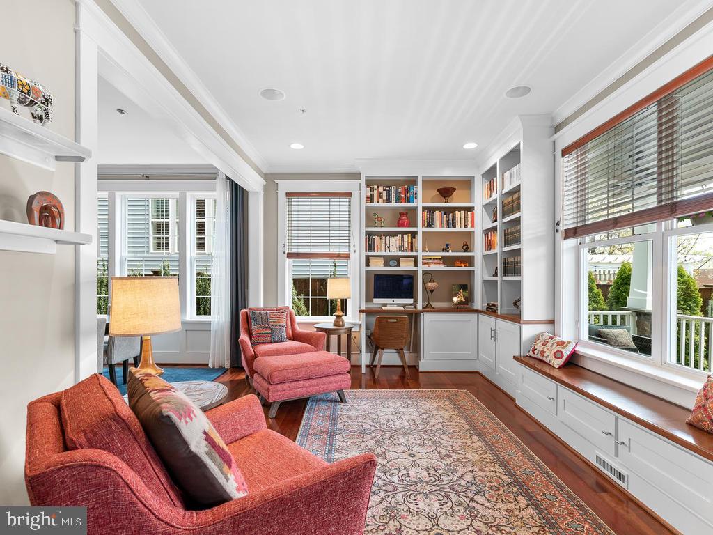 2107 Ellis Street Silver Spring, MD 20910 - Photo 7 of 65 Built in cabinetry with view to garden