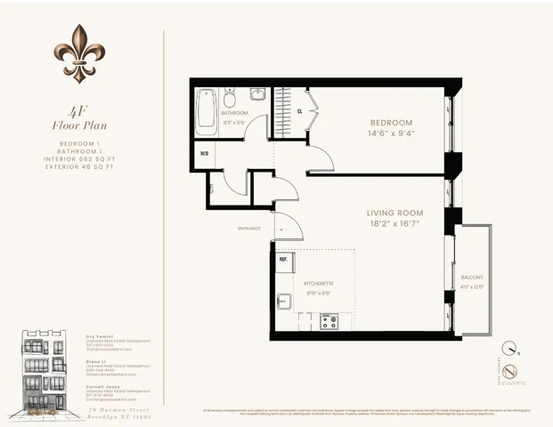 $700,000 | 78 Harman Street, Unit 4F | Bushwick