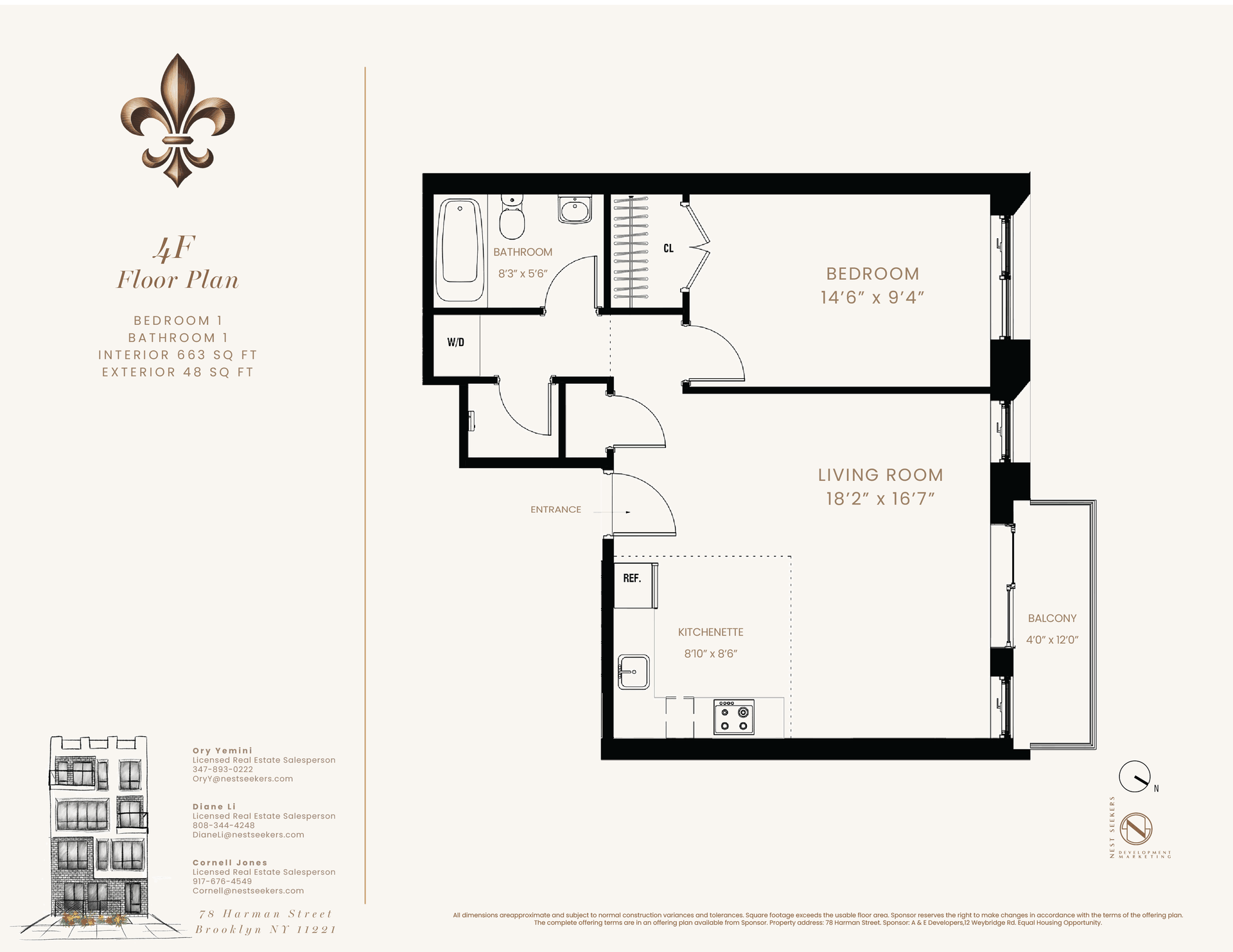 78 Harman Street, Unit 4F Brooklyn, NY 11221 - Photo 9 of 9 a picture of a bench in a picture