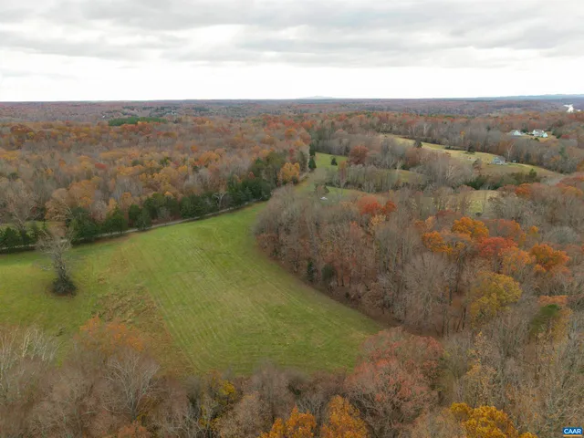 a view of a lake with lots of trees