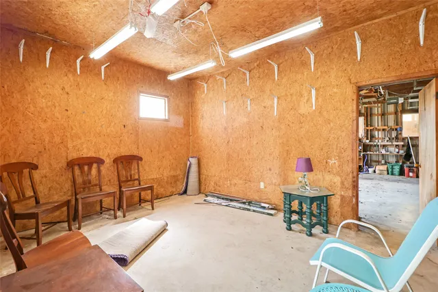 a view of a room with music instruments