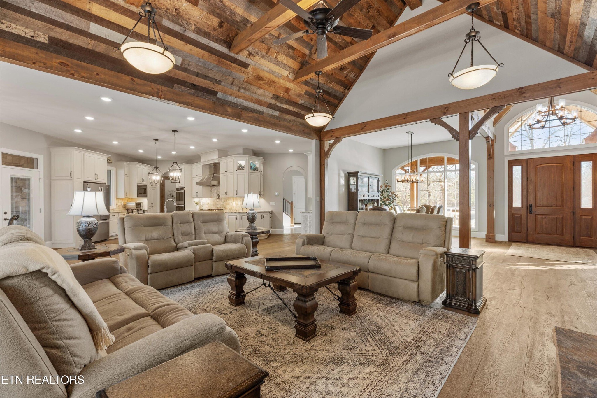 1752 Hillendale Road Crossville, TN 38572 - Photo 3 of 60 a living room with furniture and a chandelier