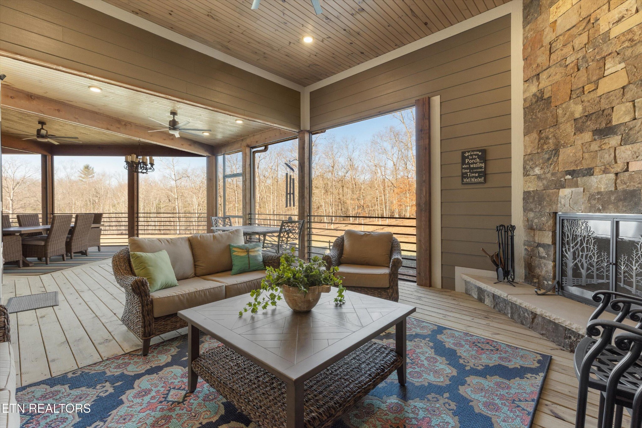 1752 Hillendale Road Crossville, TN 38572 - Photo 8 of 60 a living room with furniture and a floor to ceiling window