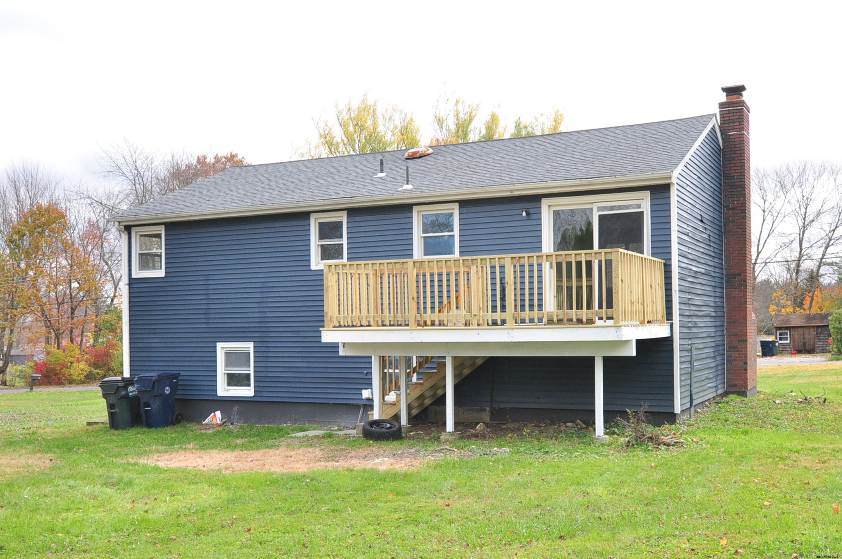 4 Kimann Drive Plymouth, CT 06786 - Photo 23 of 25 a backyard of a house with yard and trampoline
