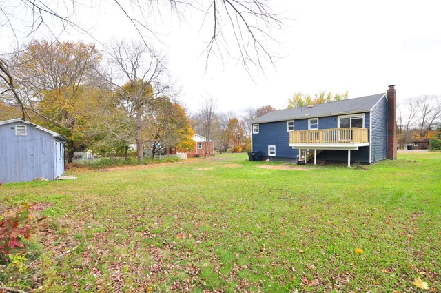 a front view of house with yard