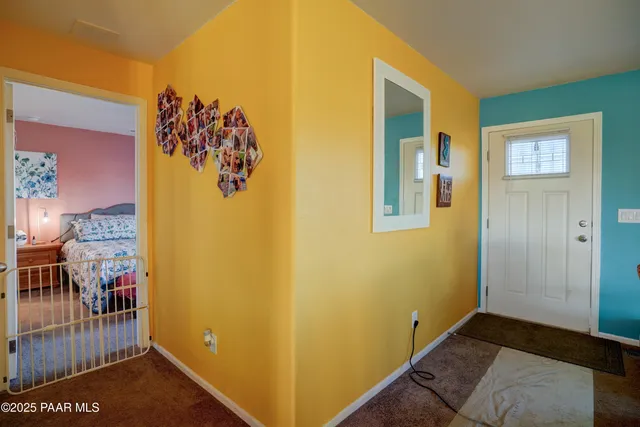 a view of a hallway with interior of the house