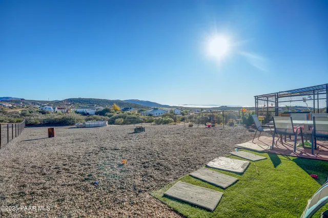 a view of a lake with outdoor space