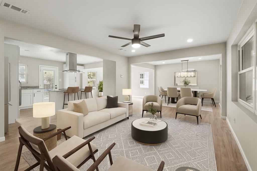 2116 Ridgeway Street Arlington, TX 76010 - Photo 5 of 21 a living room with furniture and a large window