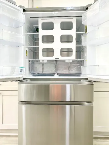 a close view of kitchen sink