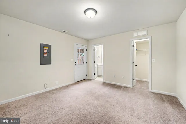 a view of an empty room