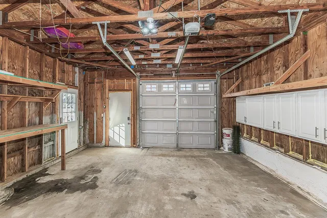 a view of a car garage