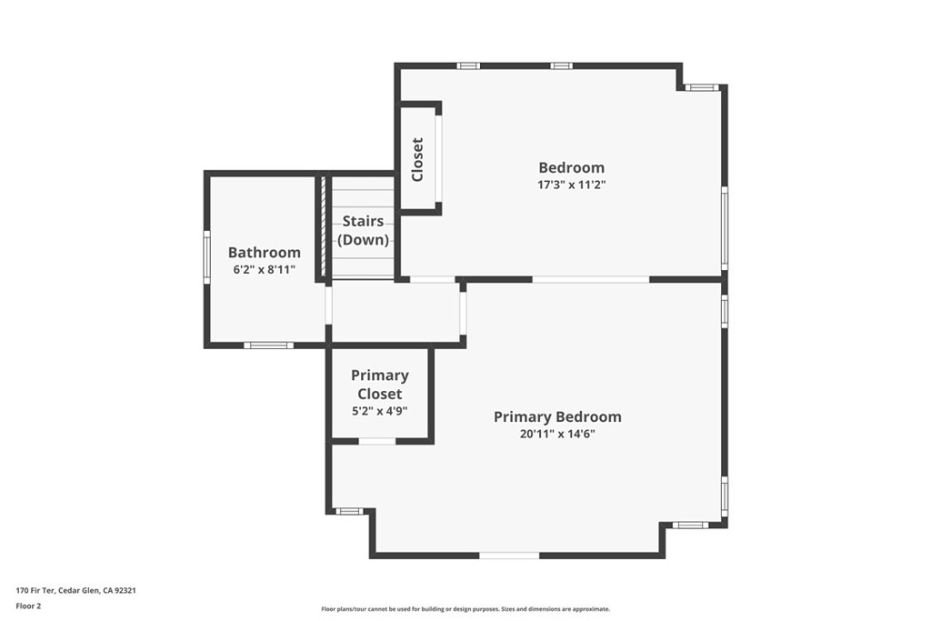 170 Fir Terrace Cedar Glen, CA 92321 - Photo 46 of 48 Floor Plan Main Level