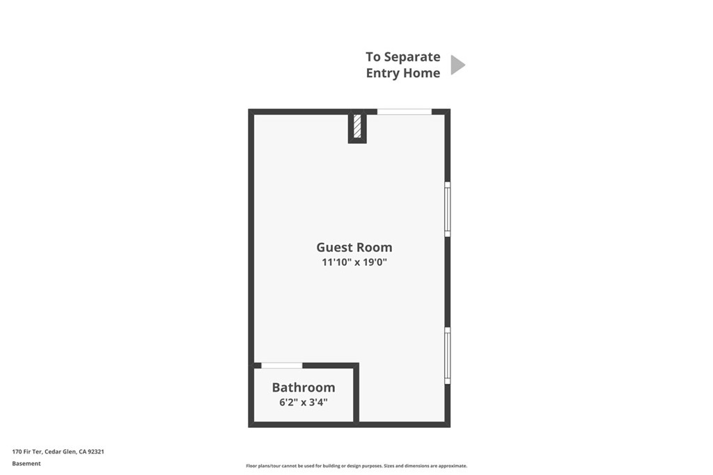 170 Fir Terrace Cedar Glen, CA 92321 - Photo 48 of 48 Floor Plan Guest Suite