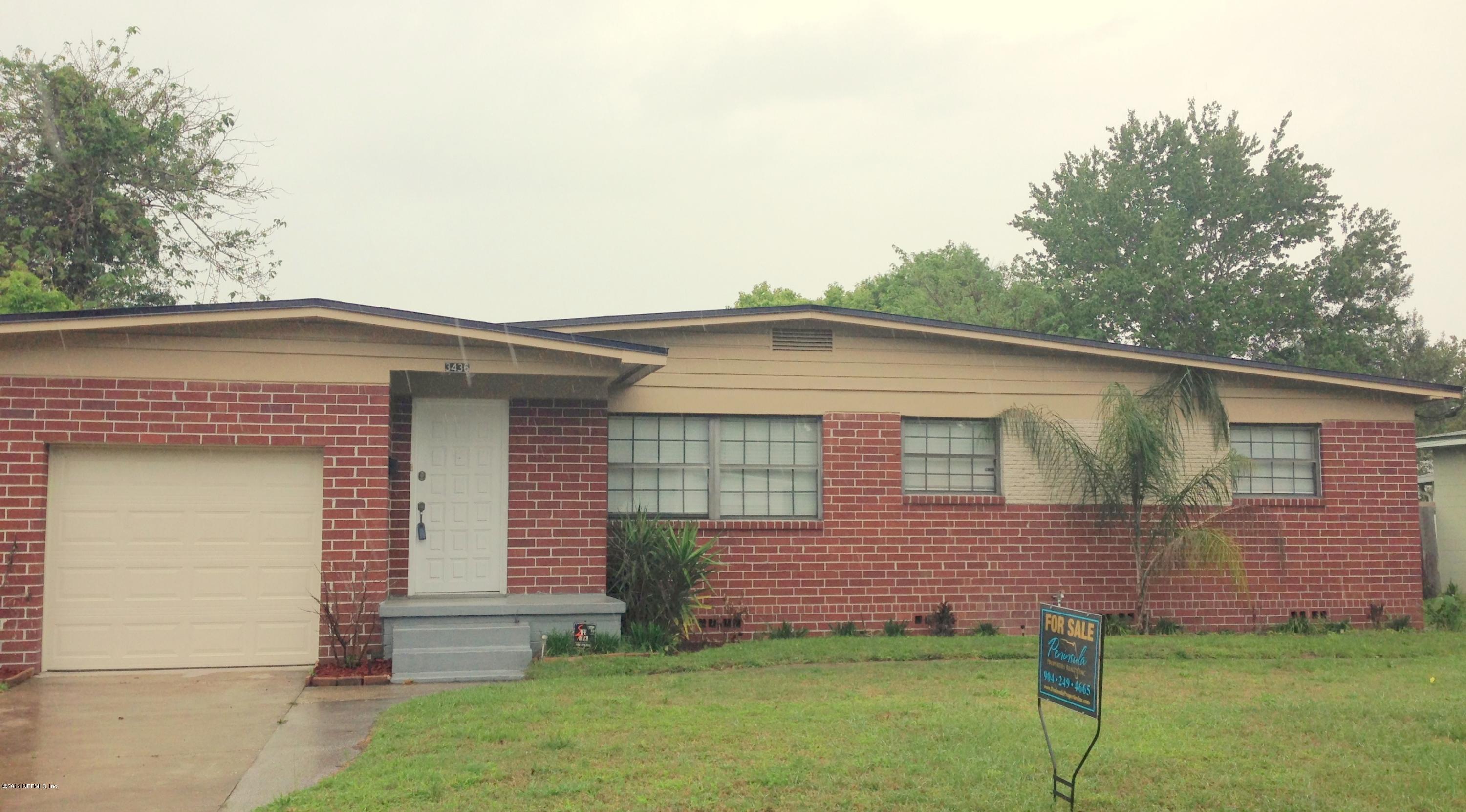 3436 Rogero Road Jacksonville, FL 32277 - Photo 2 of 6 a front view of a house with a yard