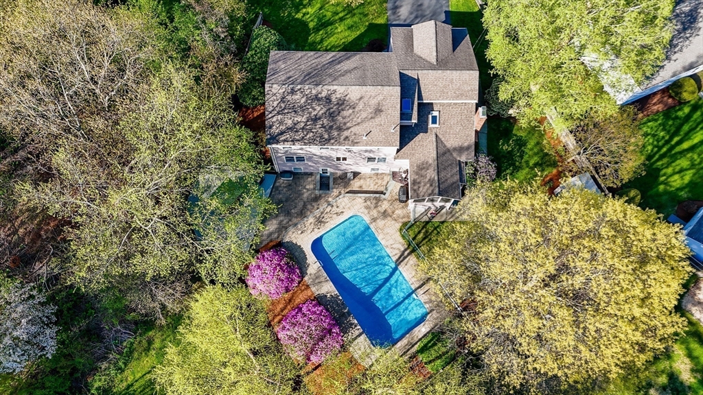 16 Haystack Road Reading, MA 01867 - Photo 34 of 42 an aerial view of a house with outdoor space