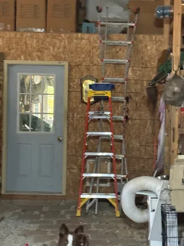 a close view of closet