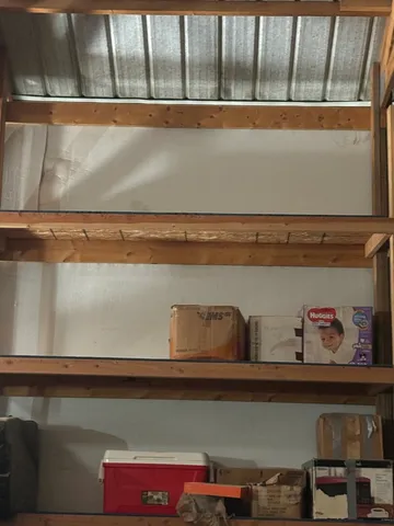 an aerial view of a highlighted house