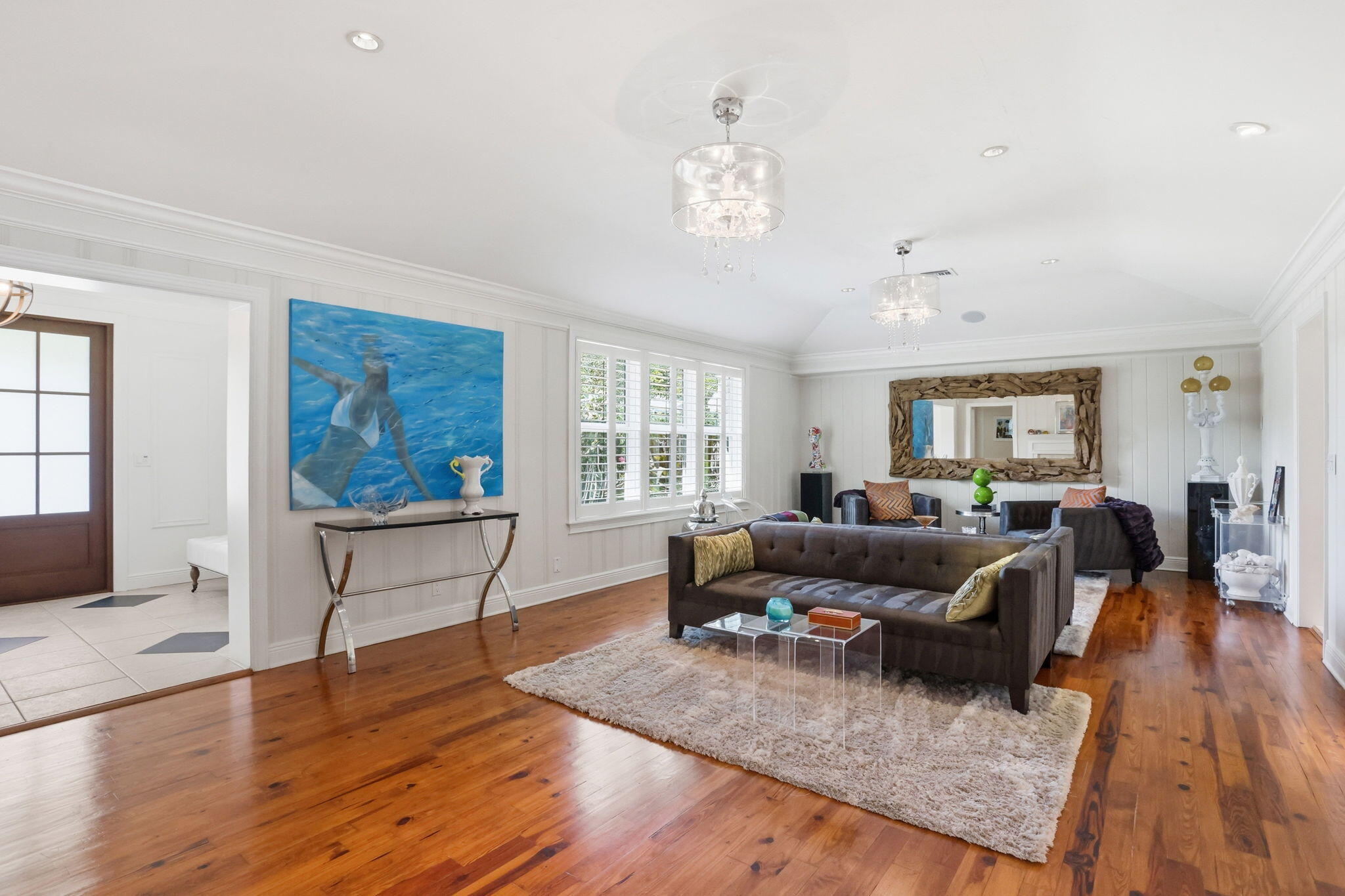 309 Northeast 8th Avenue Delray Beach, FL 33483 - Photo 8 of 43 a living room with furniture and a wooden floor