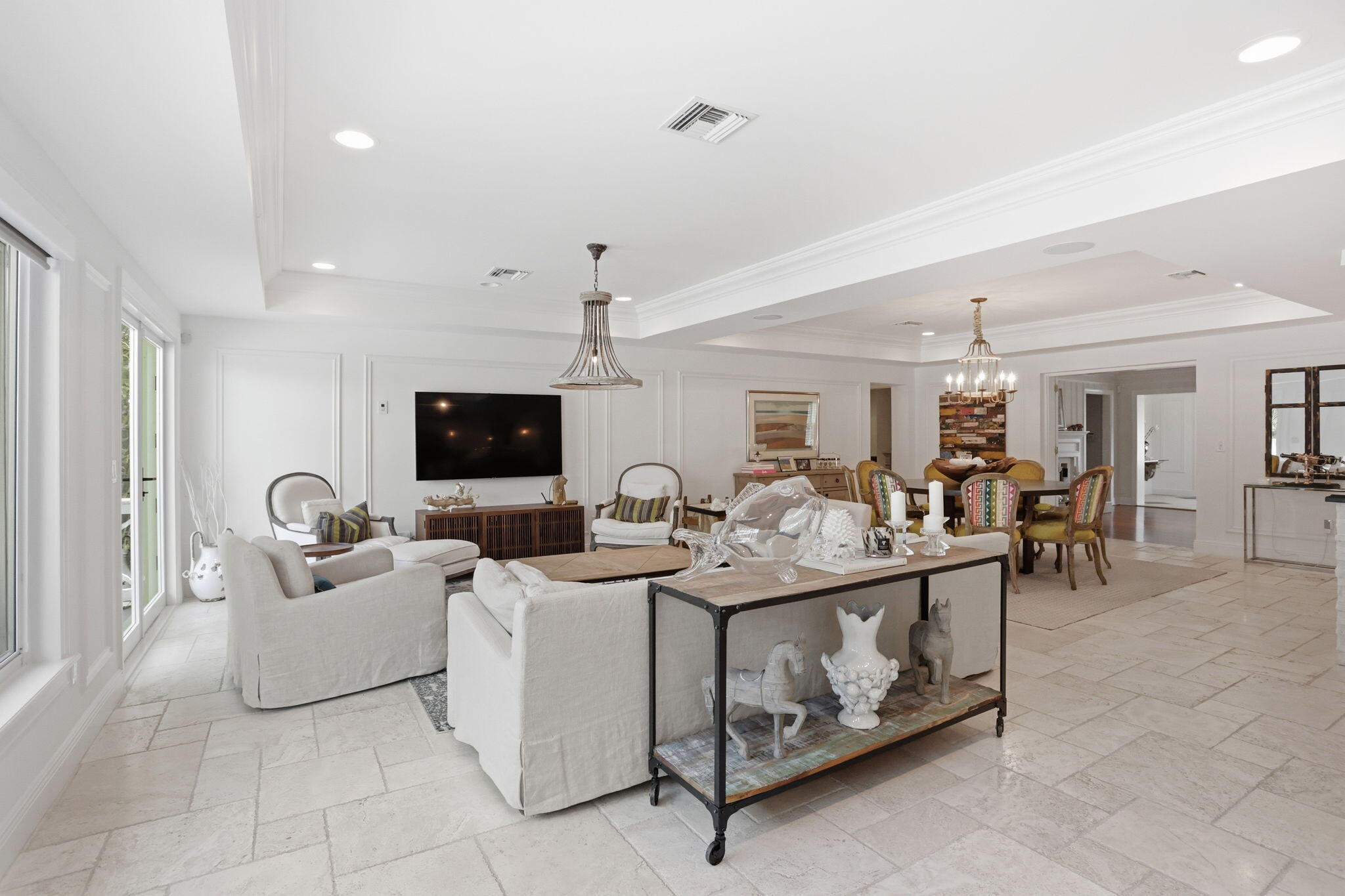 309 Northeast 8th Avenue Delray Beach, FL 33483 - Photo 10 of 43 a living room with furniture and a flat screen tv