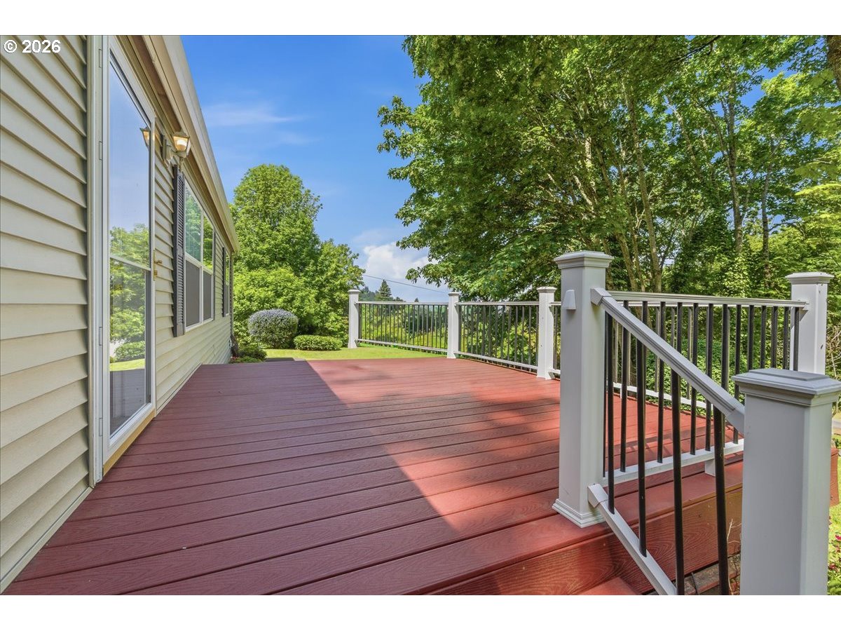 475 East 9th Street Rainier, OR 97048 - Photo 30 of 43 a view of deck with wooden floor and outdoor seating