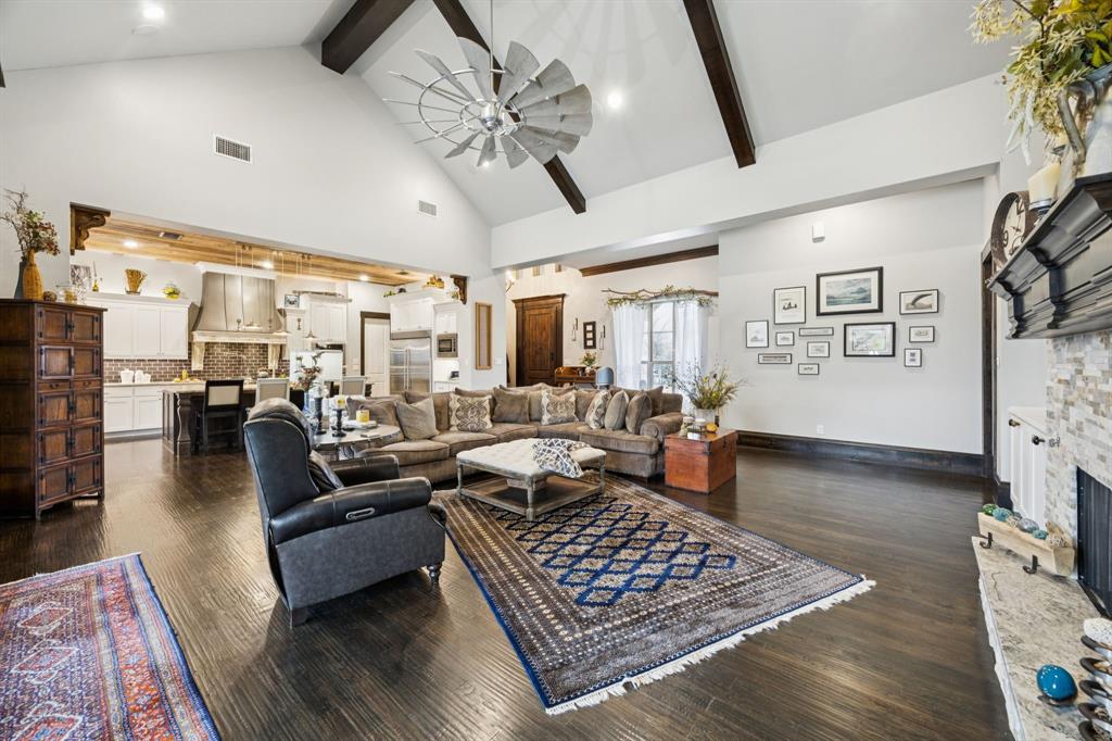 1641 Knox Road Keller, TX 76262 - Photo 5 of 40 a living room with furniture wooden floor and chandelier