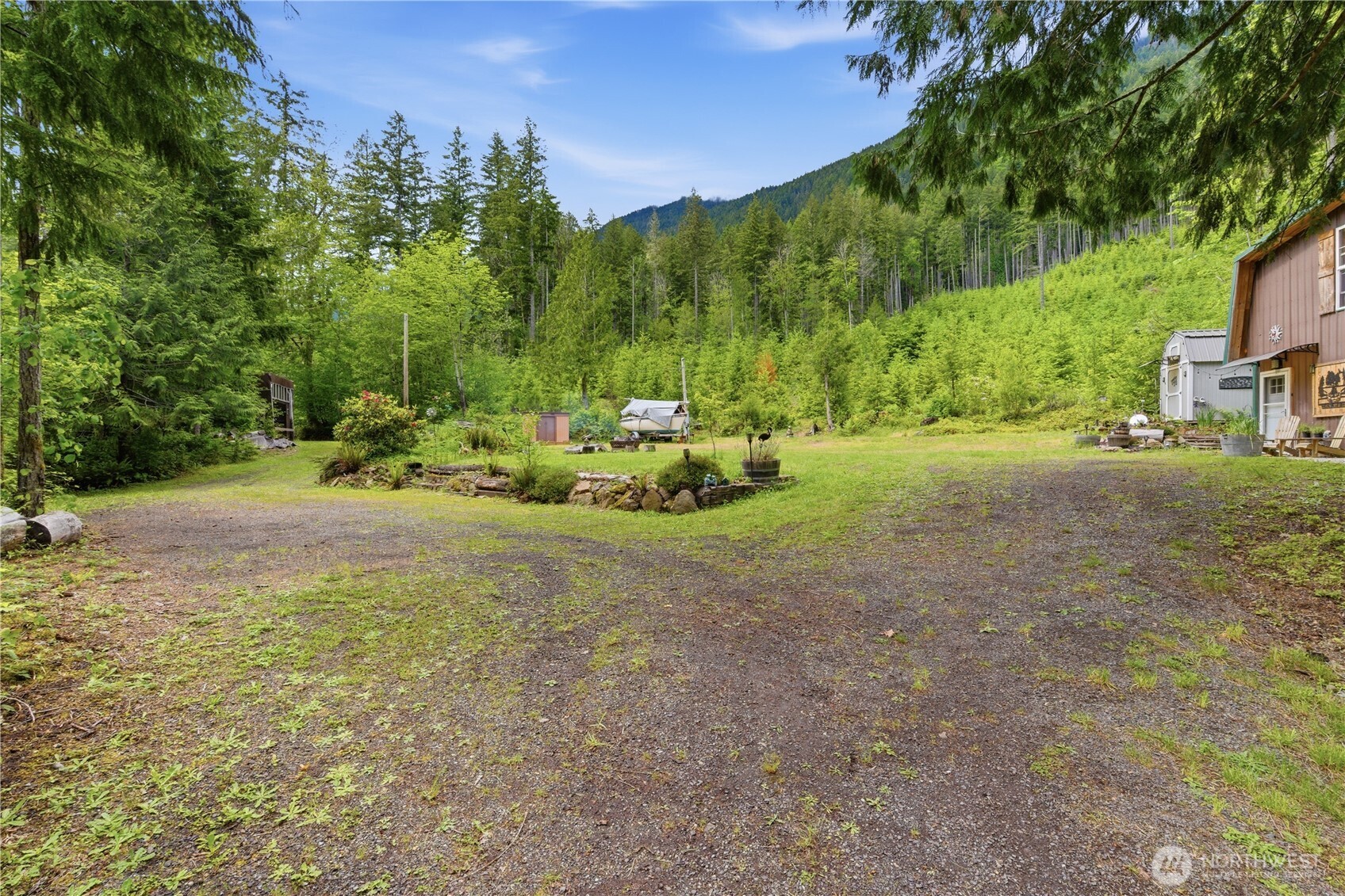 3320 Duckabush Road Brinnon, WA 98320 - Photo 32 of 38 a view of backyard with outdoor and green space