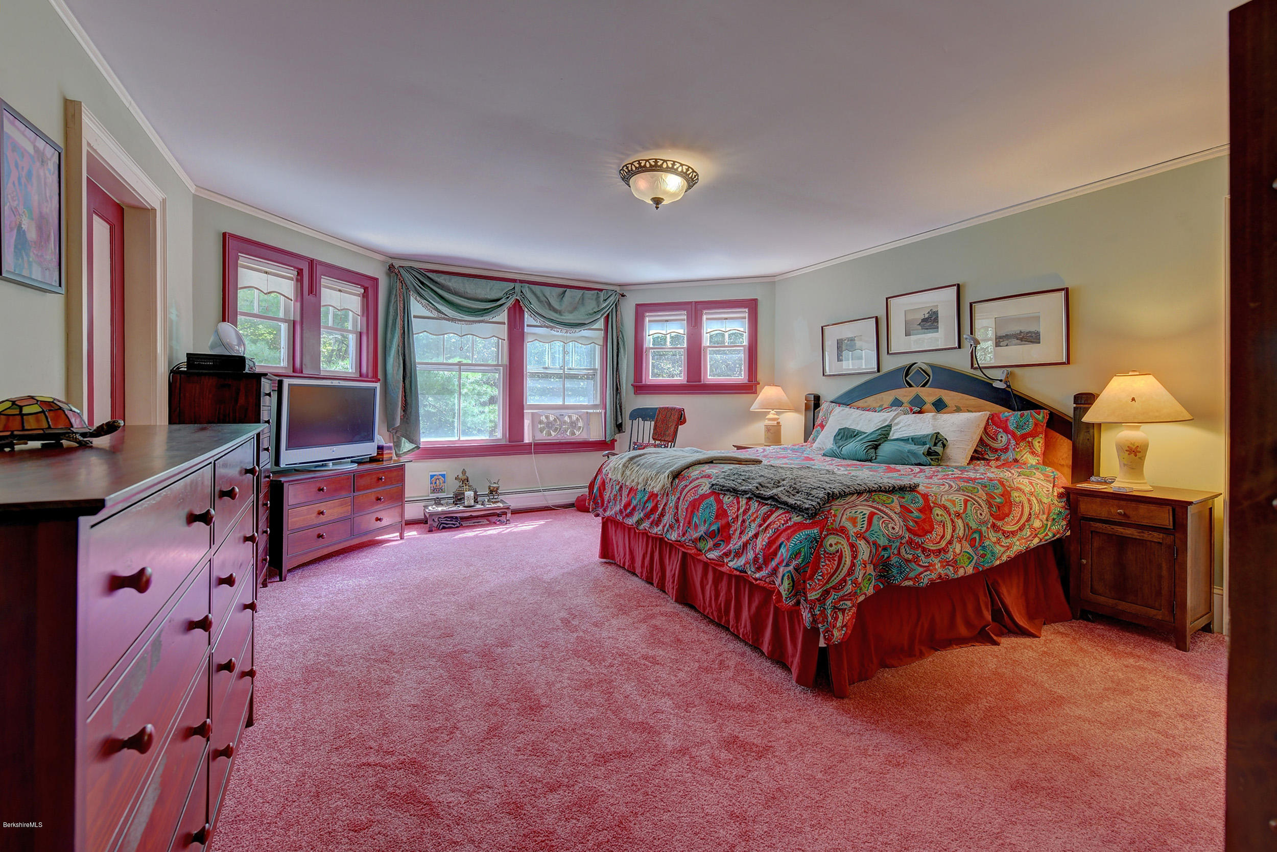 201 Rossiter Road Richmond, MA 01254 - Photo 23 of 52 a bedroom with a bed and a couch
