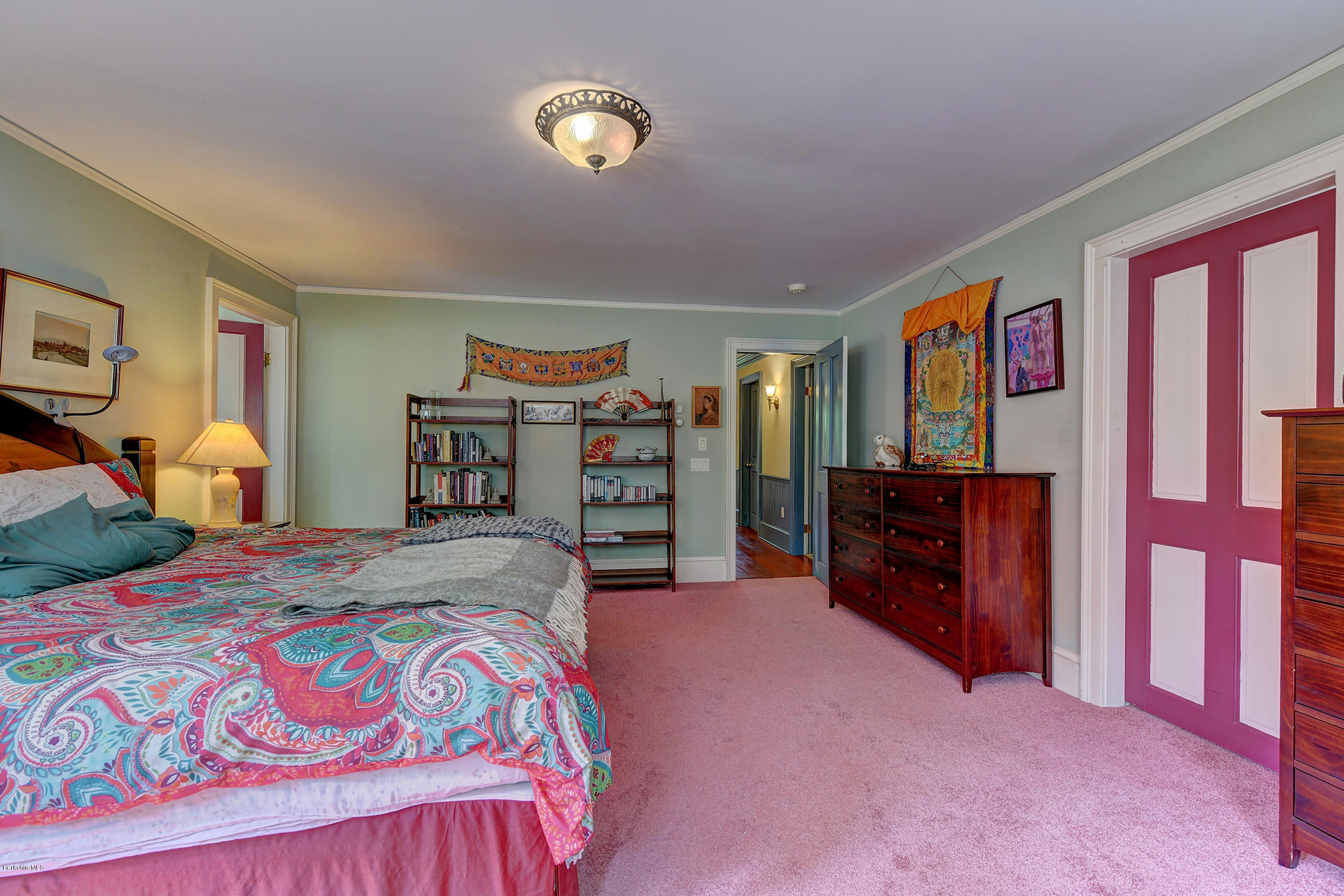 201 Rossiter Road Richmond, MA 01254 - Photo 24 of 52 a bed room with a bed and a television