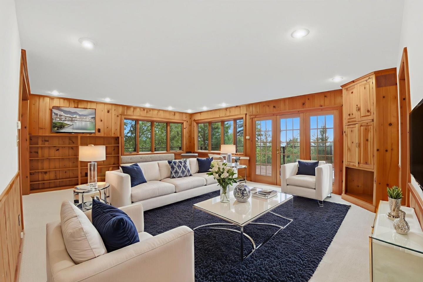 15245 Stetson Road Los Gatos, CA 95033 - Photo 19 of 60 a living room with furniture wooden floor and large window