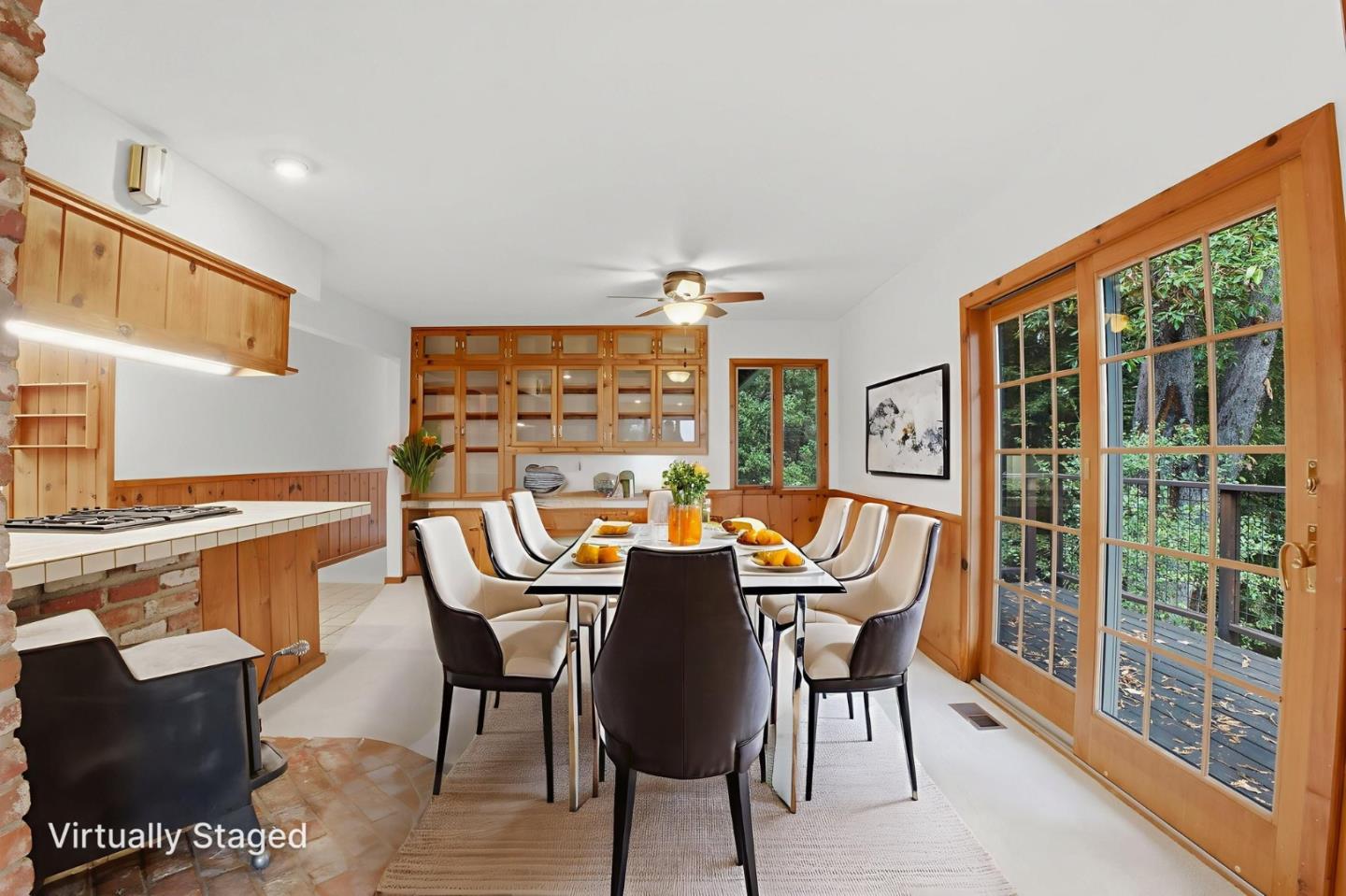 15245 Stetson Road Los Gatos, CA 95033 - Photo 23 of 60 a view of a dining room with furniture window and outside view