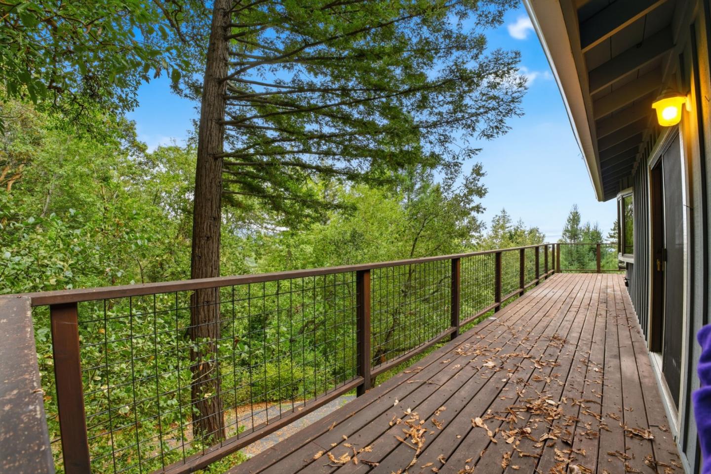15245 Stetson Road Los Gatos, CA 95033 - Photo 54 of 60 a view of balcony with wooden floor and fence