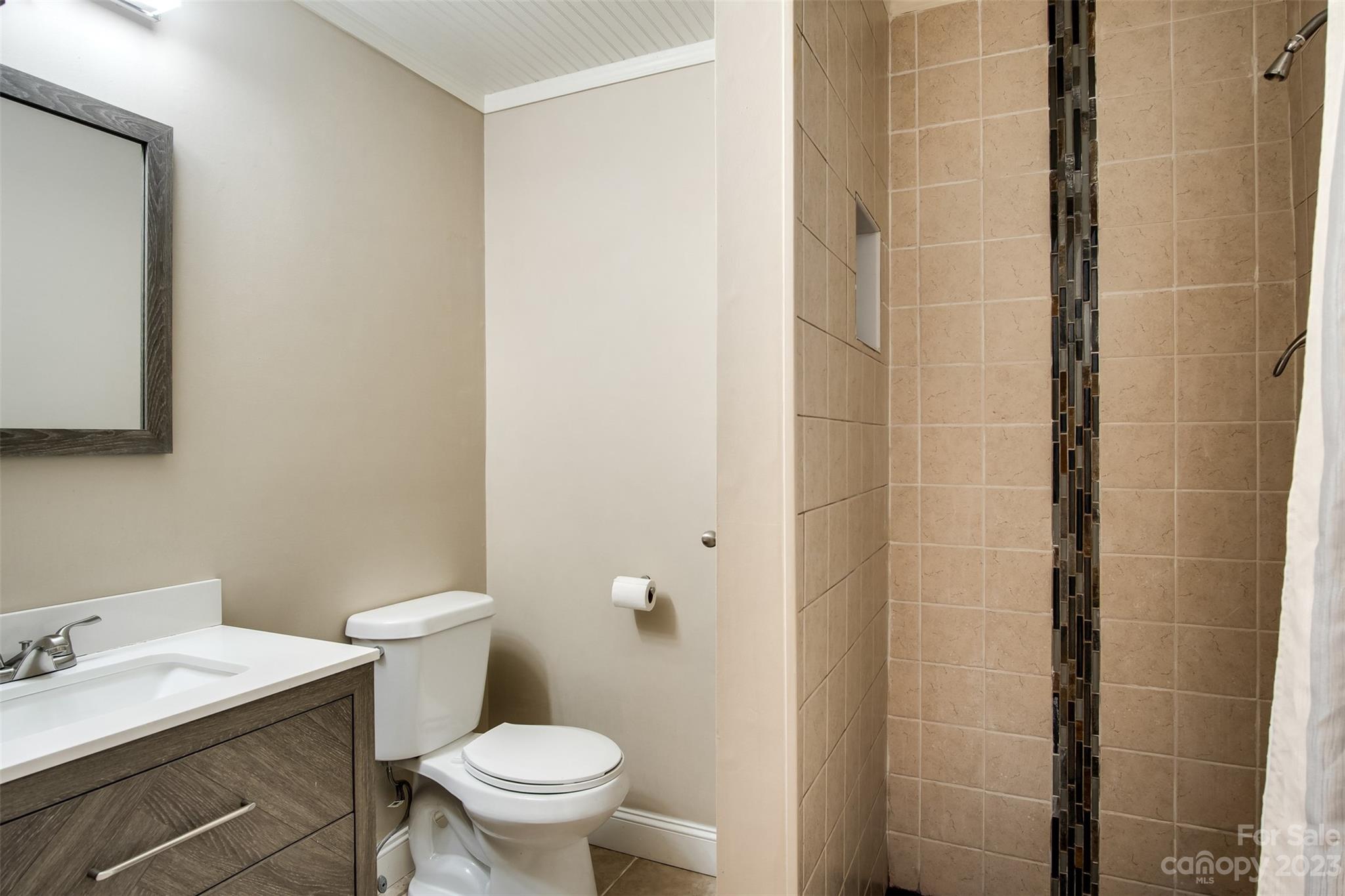 669 Walker Point Road Hayesville, NC 28904 - Photo 25 of 46 a white toilet sitting next to a bathroom sink