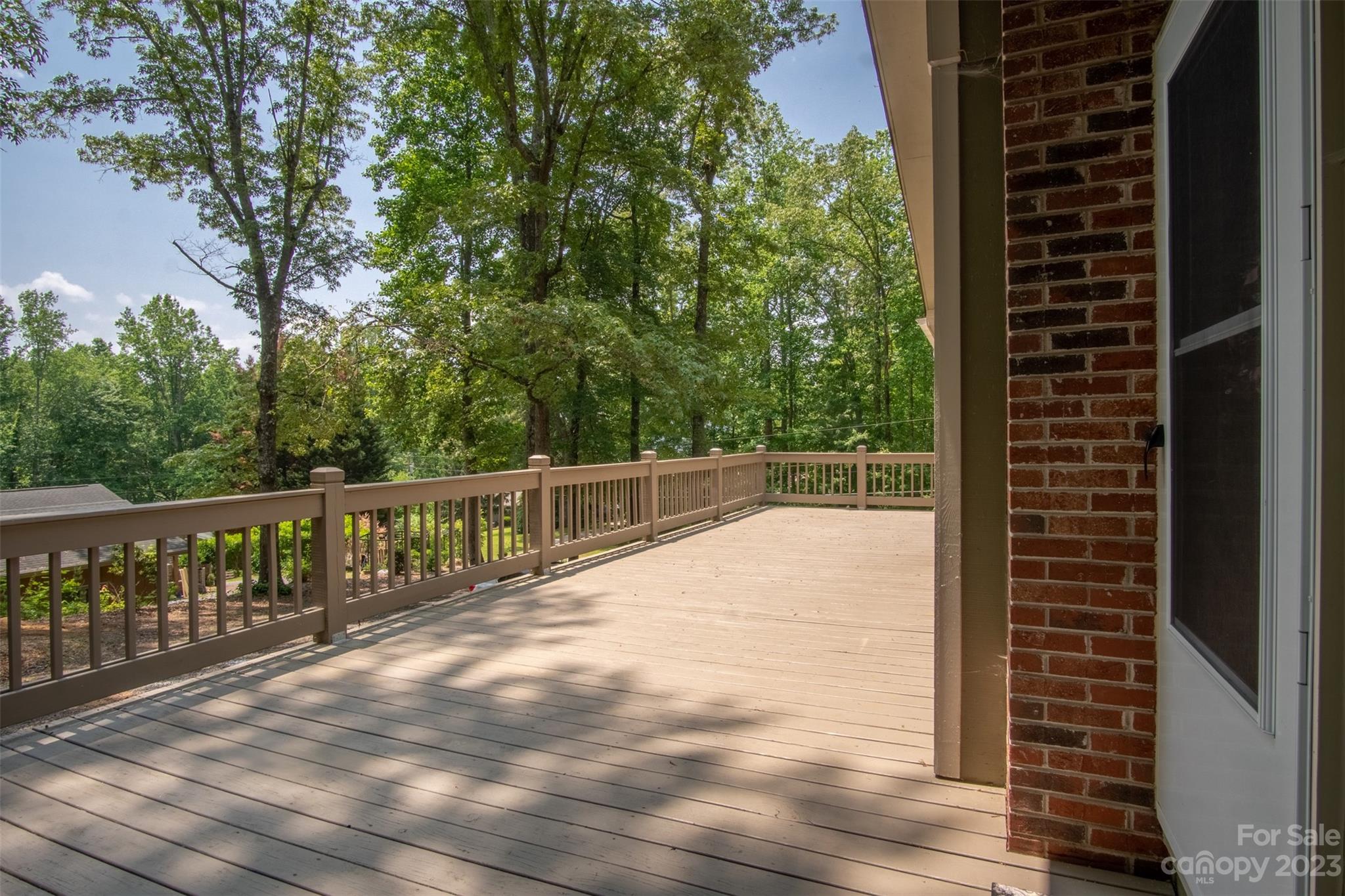 669 Walker Point Road Hayesville, NC 28904 - Photo 34 of 46 a view of balcony with wooden floor