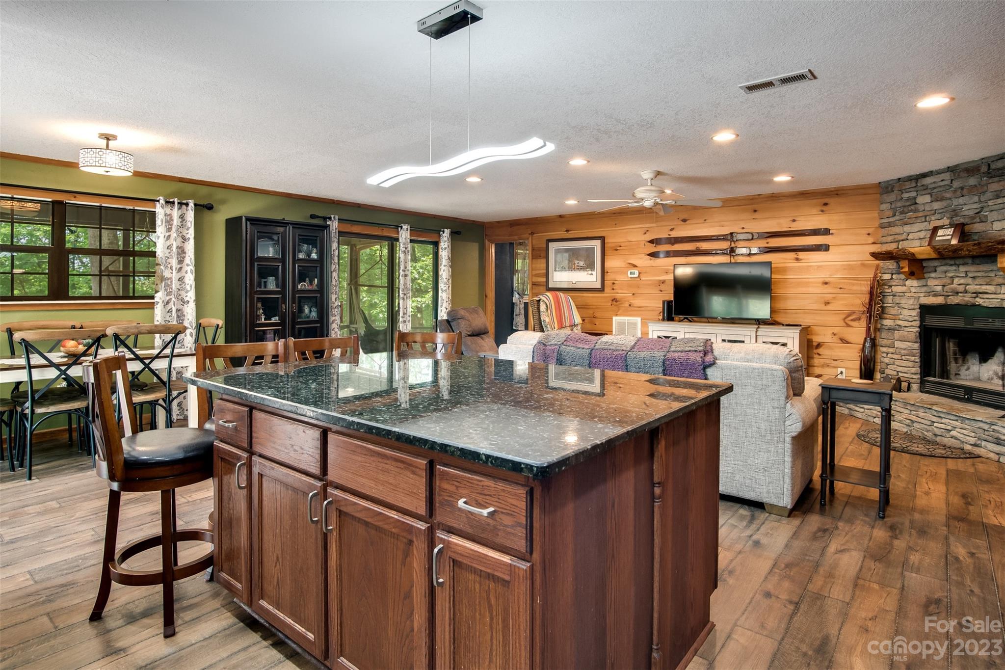 669 Walker Point Road Hayesville, NC 28904 - Photo 4 of 46 a kitchen with counter space a sink and appliances