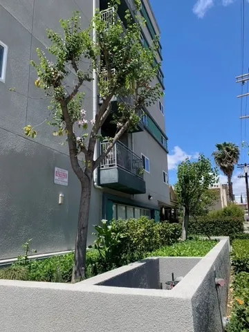 a view of a house with a garden