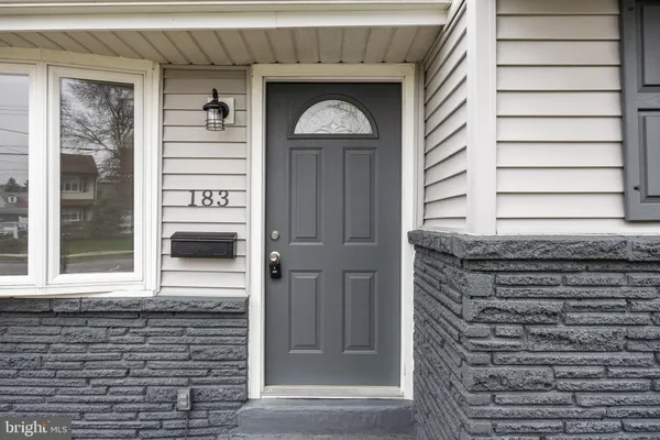 a view of a door of a house