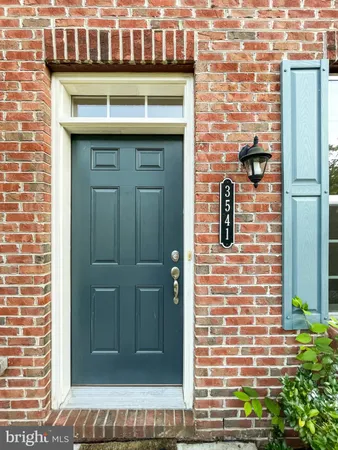 a view of front door of house