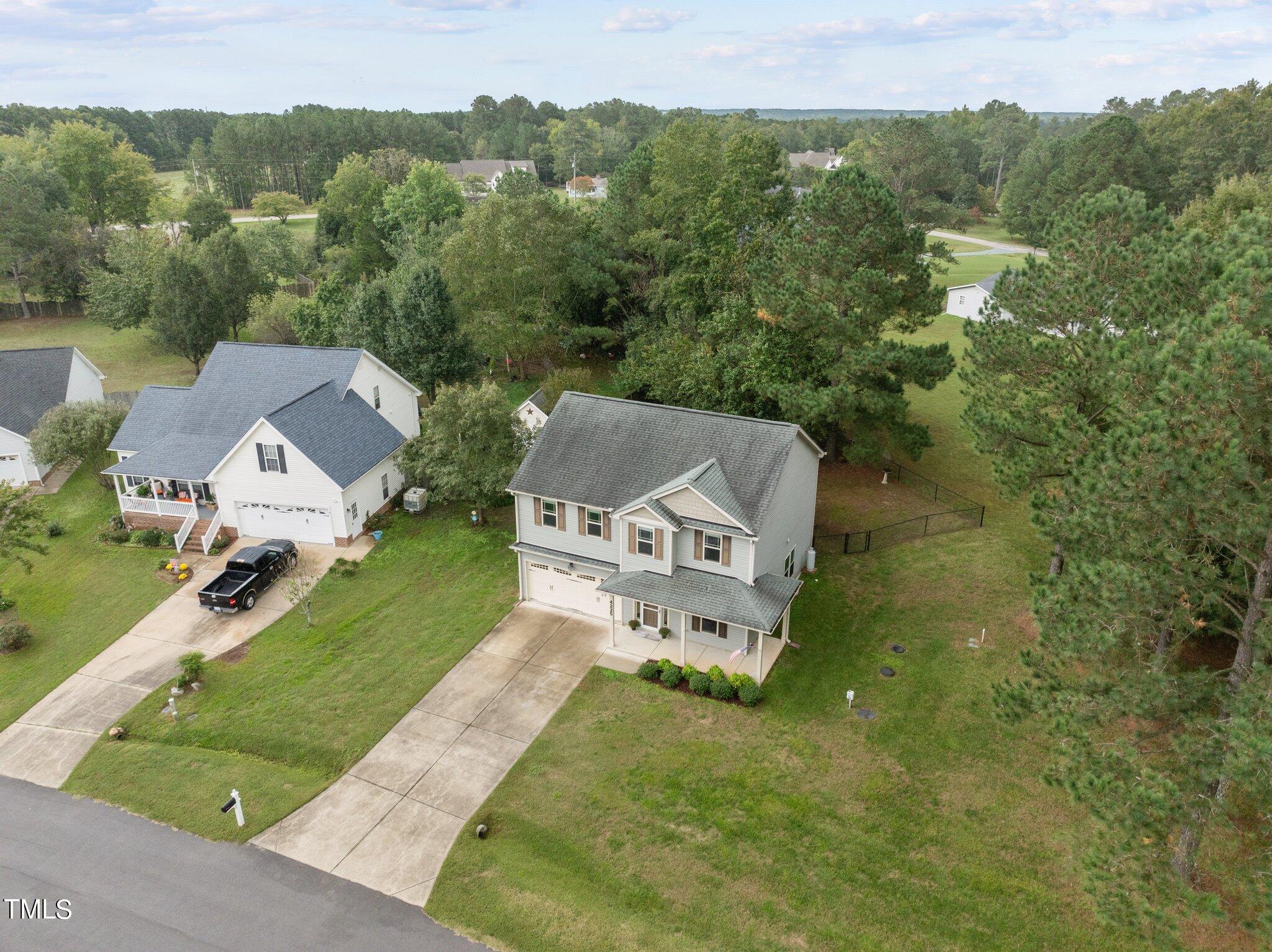 4225 Winding Stream Drive Raleigh, NC 27610 - Photo 3 of 44 Aerial Front of House
