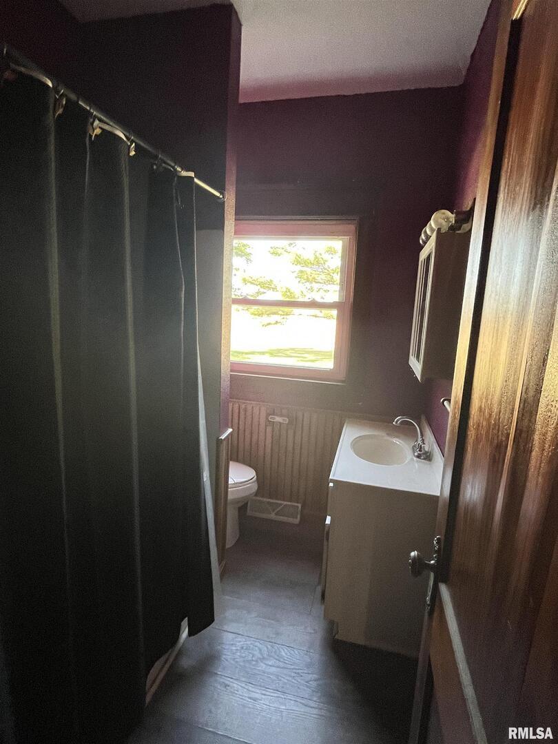 2283 East 2750th Street Kewanee, IL 61443 - Photo 46 of 58 a bathroom with a sink toilet and shower
