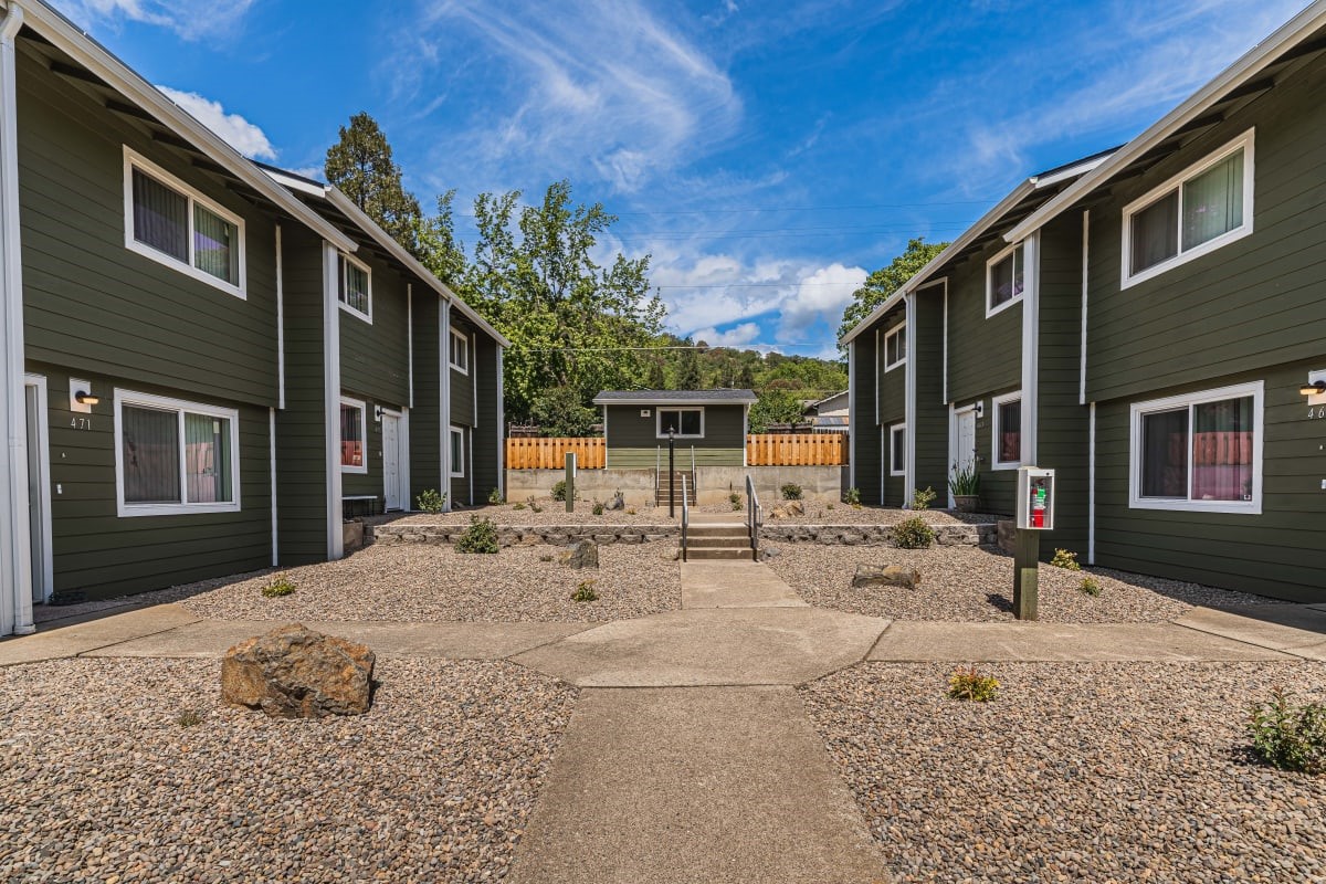 459 4th Avenue Gold Hill, OR 97525 - Photo 1 of 6 a view of a house with snow on the road