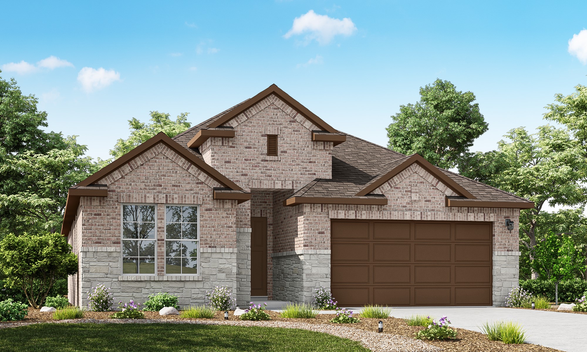 21956 Rolling Grns Road Porter, TX 77365 - Photo 1 of 16 a front view of a house with garden